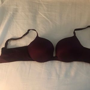 Victoria Secret Maroon 34 C Demi Bra